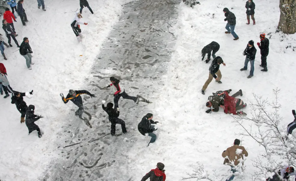 Caution: Low-flying snow Caution: Low-flying snow