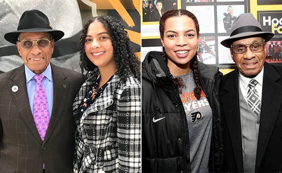 Melissa Parnagian ’17 and Kelsey Koelzer ’17 Work to Honor Hockey Trailblazer Willie O’Ree Melissa Parnagian ’17 and Kelsey Koelzer ’17 Work to Honor Hockey Trailblazer Willie O’Ree