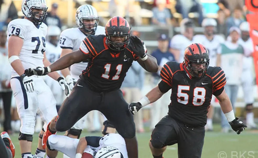Defensive Lineman Reid ’14 Prepares for the NFL Draft (and Sings Sam Cooke)