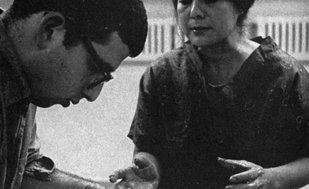 Toshiko Takaezu in 1967. (PAW Archives)