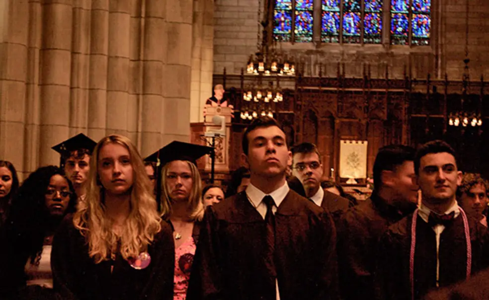 Students Protest During Baccalaureate Address Students Protest During Baccalaureate Address