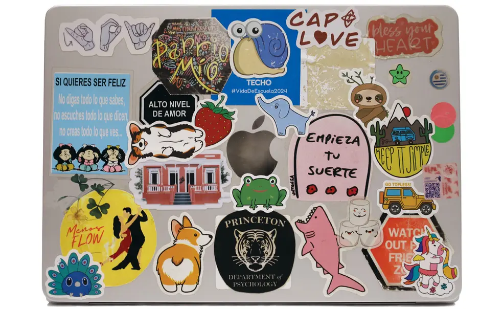 Ask Me About My Laptop Stickers