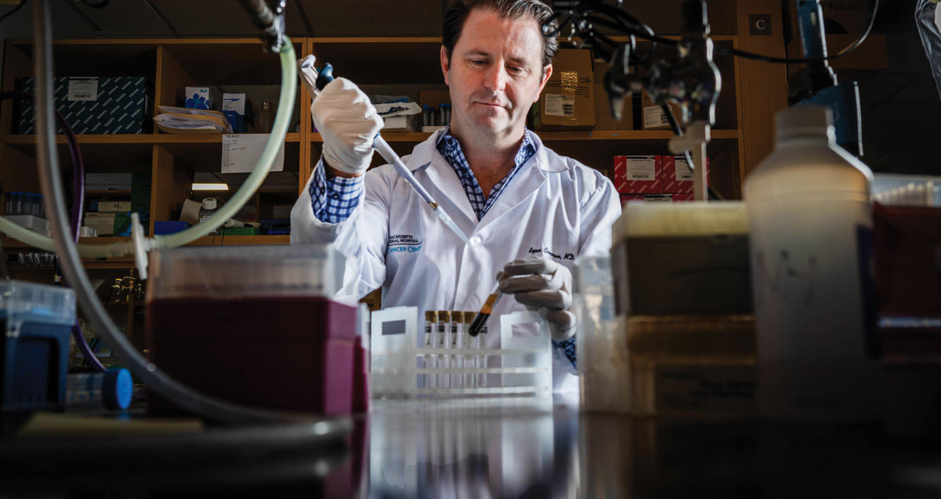 Doctor Dryan Corcoran in his lab