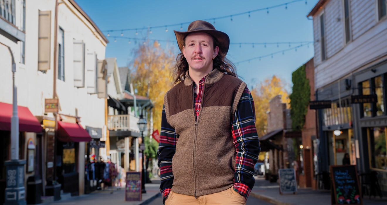 After graduating, Angelo Campus ’16 returned home to Nevada City, California, where he started BoxPower, which provides clean energy in rural areas.