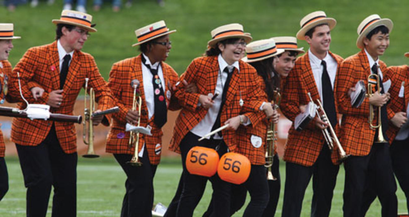 Running, jumping, playing, and swaying all were part of the show by the Princeton band at the Lehigh game in September.