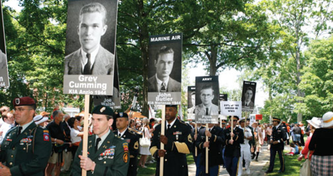 The Class of 1944 honors members who were killed in World War II.