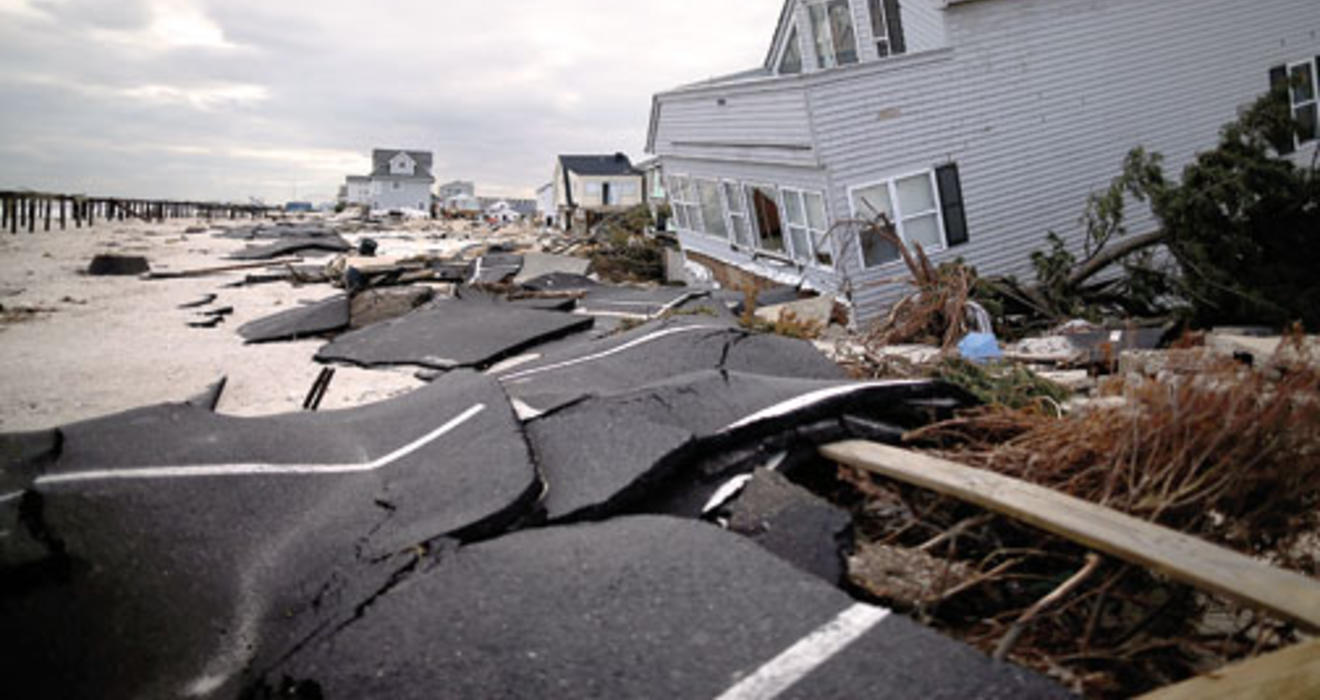 Ortley Beach, N.J., was a scene of devastation a month after Hurricane Sandy struck.