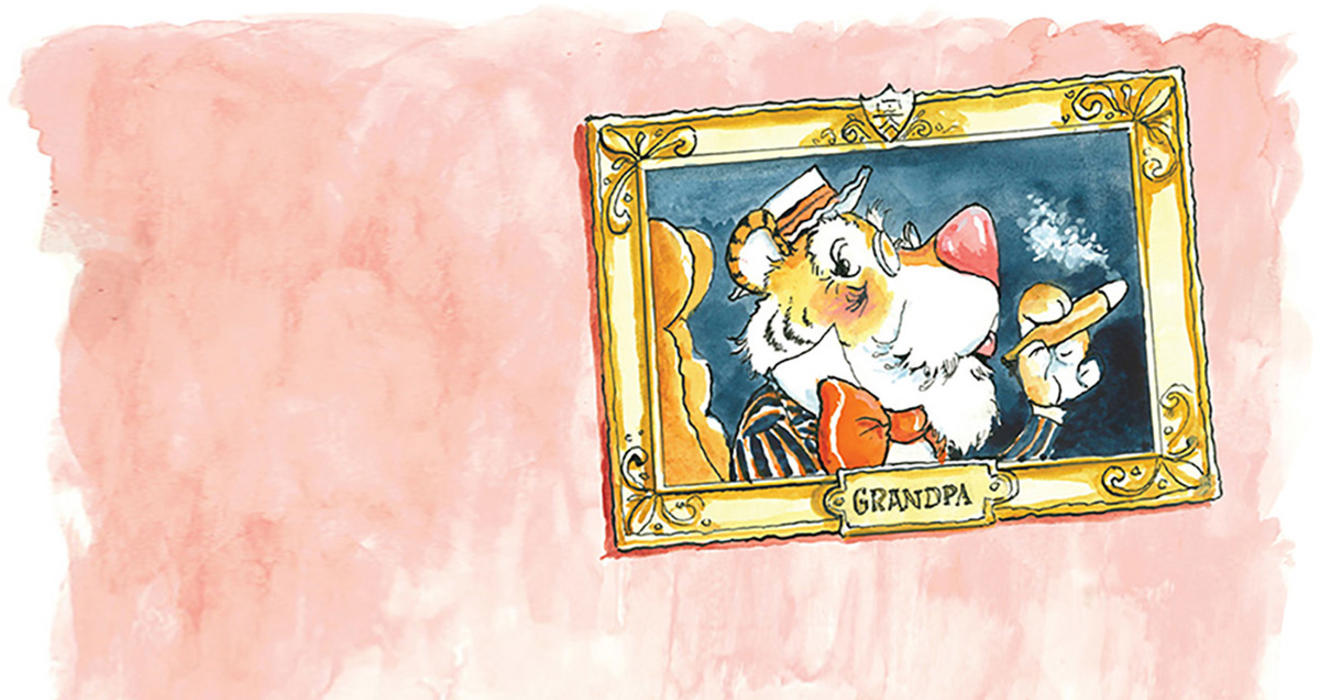 Illustration of Tiger Grandpa