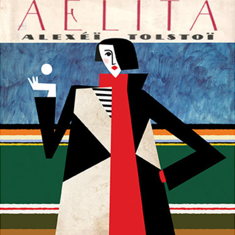 Illustration of the book ocver for Aelita by Russian novelist Aleksey Tolstoy