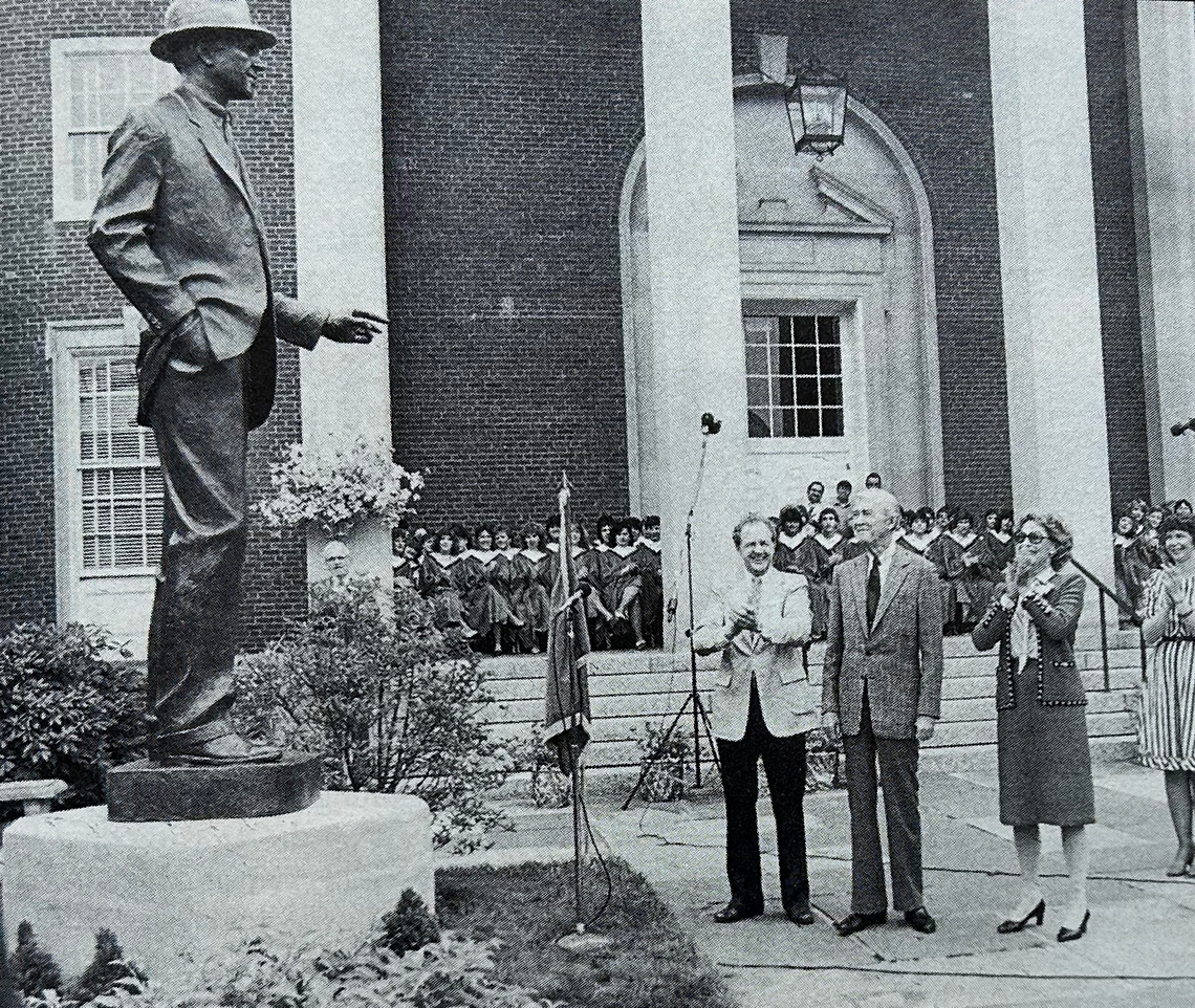 In May 1983, in celebration of Stewart’s 75th birthday, Indiana unveiled a statue of its favorite son.