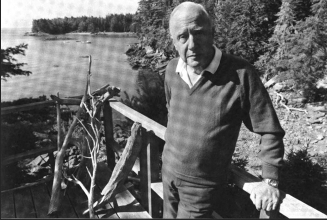 The physicist, John Archibald Wheeler, vacationing in Maine this past summer.