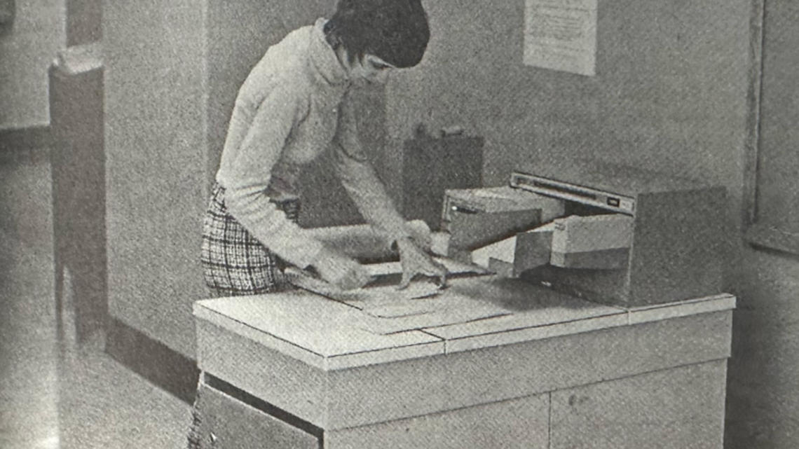 woman printing 