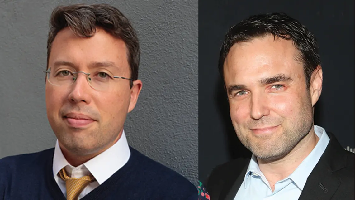 RuleofFour_headshots.jpg Ian Caldwell ’98 and Dustin Thomason