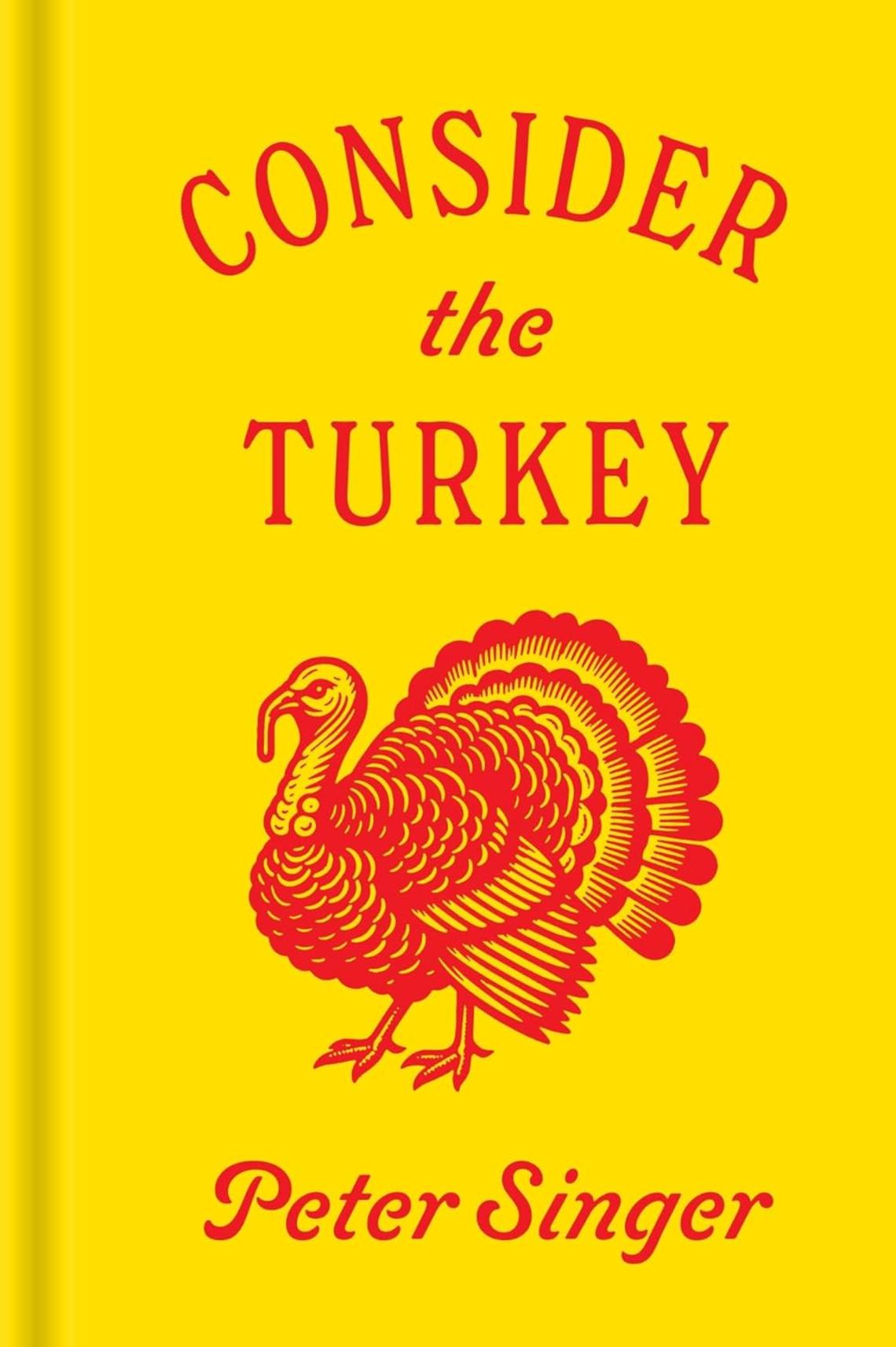 Cover of Consider the Turkey which is a yellow book with the text in red and picture of a turkey