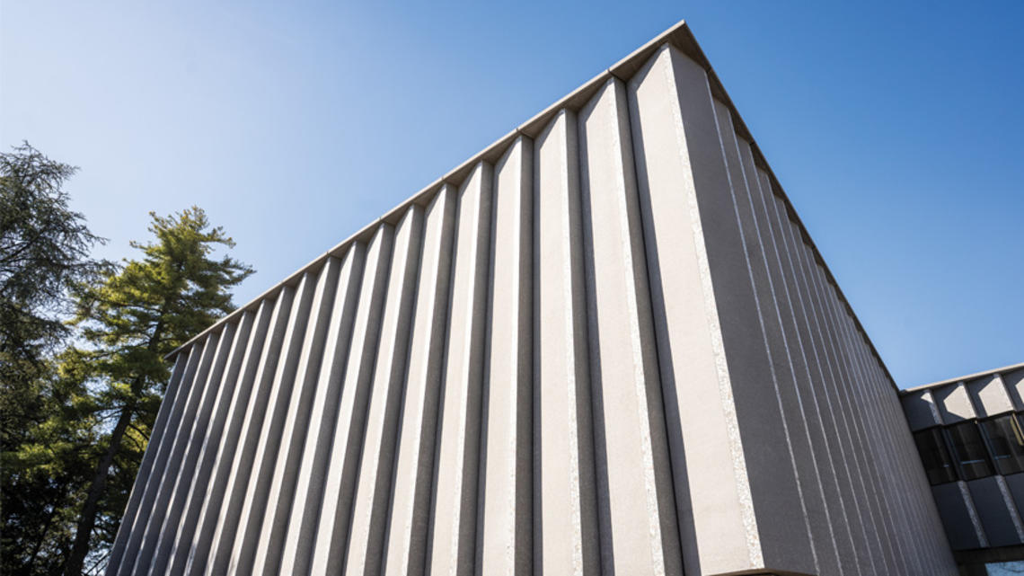 EVOLVING_Art Museum.jpg details shot of the new brutalist art museum