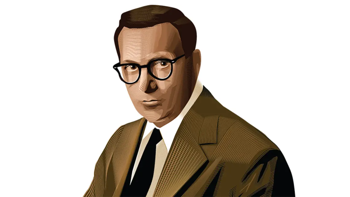 PORTRAIT_Lewis Thomas.jpg Illustration of Lewis Thomas ’33 (1913-1993)