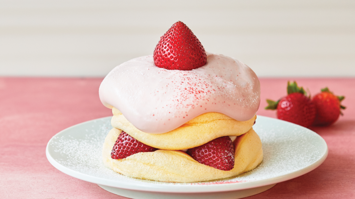 Strawberry kiseki pancakes from J.S. Foodies Tokyo