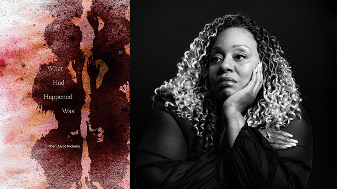 Therí A. Pickens ’05 and the cover of her book, What Had Happened Was.