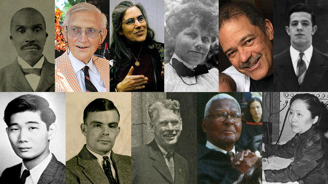 prospect-12.jpg Headshots in two rows showing Daniel Wallace Culp, John Doar, Sally Frank, Katharine Fullerton Gerould, Charles Hey-Maestre, John Nash, Franklin S. Odo, Alan Turing, Oswald Veblen, Bruce Wright, and Chien-Shiung Wu