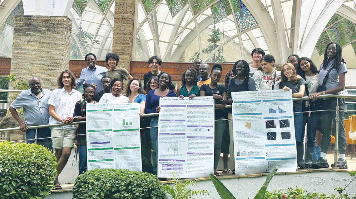 OTC_GlobalSeminarKenya.png Students present posters during the Global Seminar in Kenya