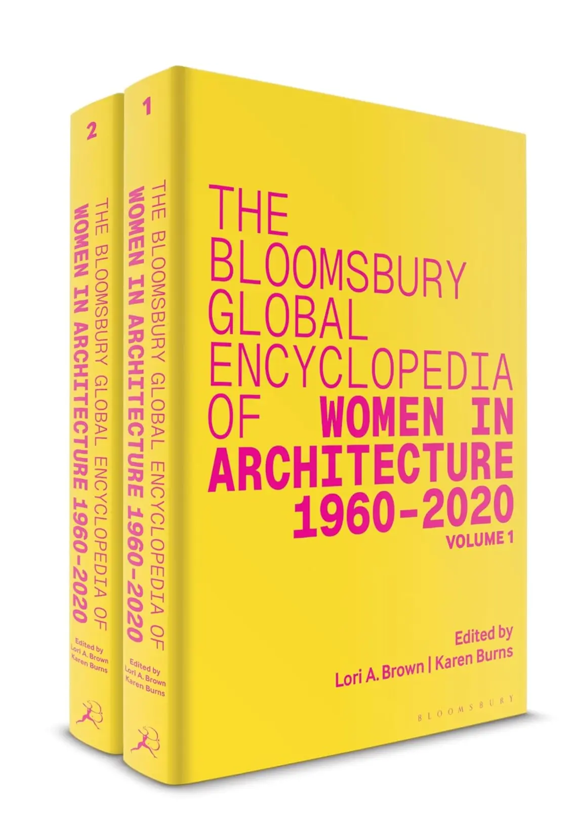 Bright yellow cover with the title in pink