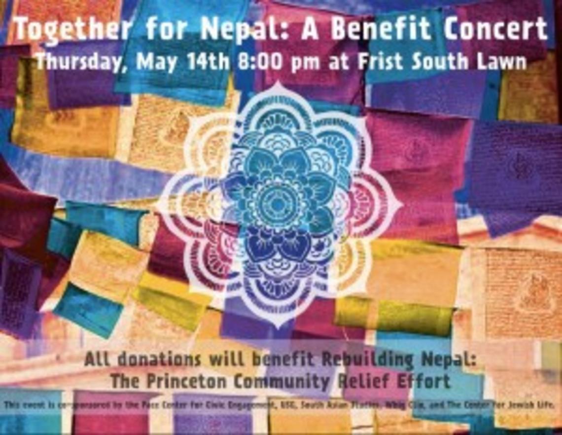 A poster for the May 14 âTogether for Nepalâ concert.