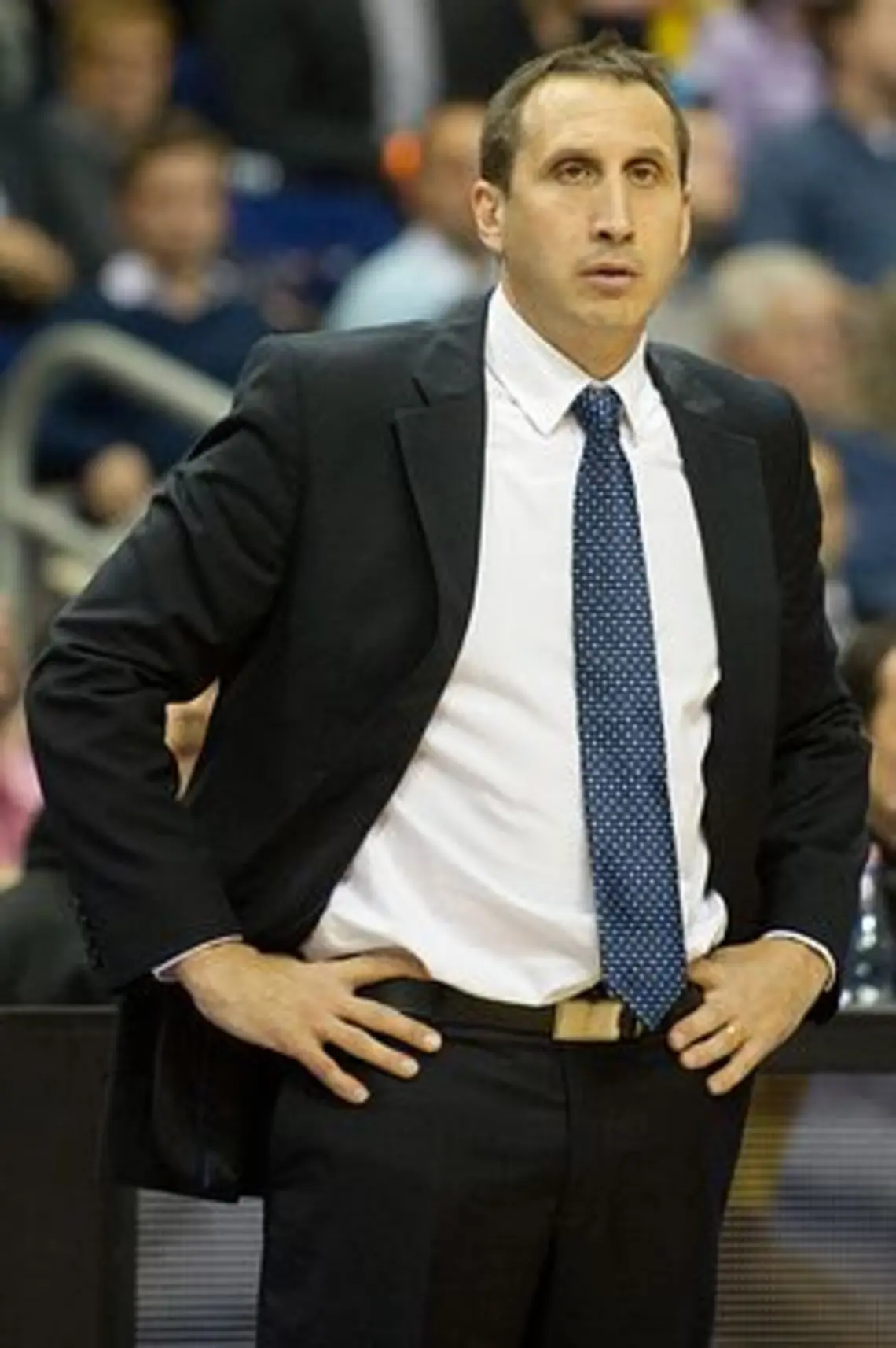 David Blatt â81 in 2012, when he was the head coach of Maccabi Tel Aviv. (© Sebastian Kahnert/DPA/ZUMAPRESS.com)