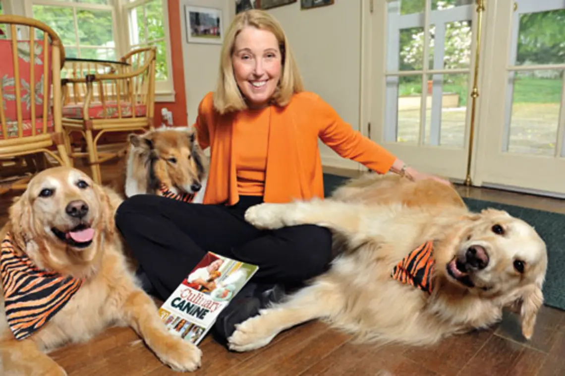 AS_Feldman_Lede059.jpg Author Kit Feldman ’78 with Phoebe, Amos, and Sam.