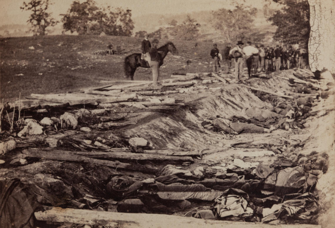 “View of Ditch” —  The ditch was used as a Confederate rifle pit during the Battle of Antietam. 