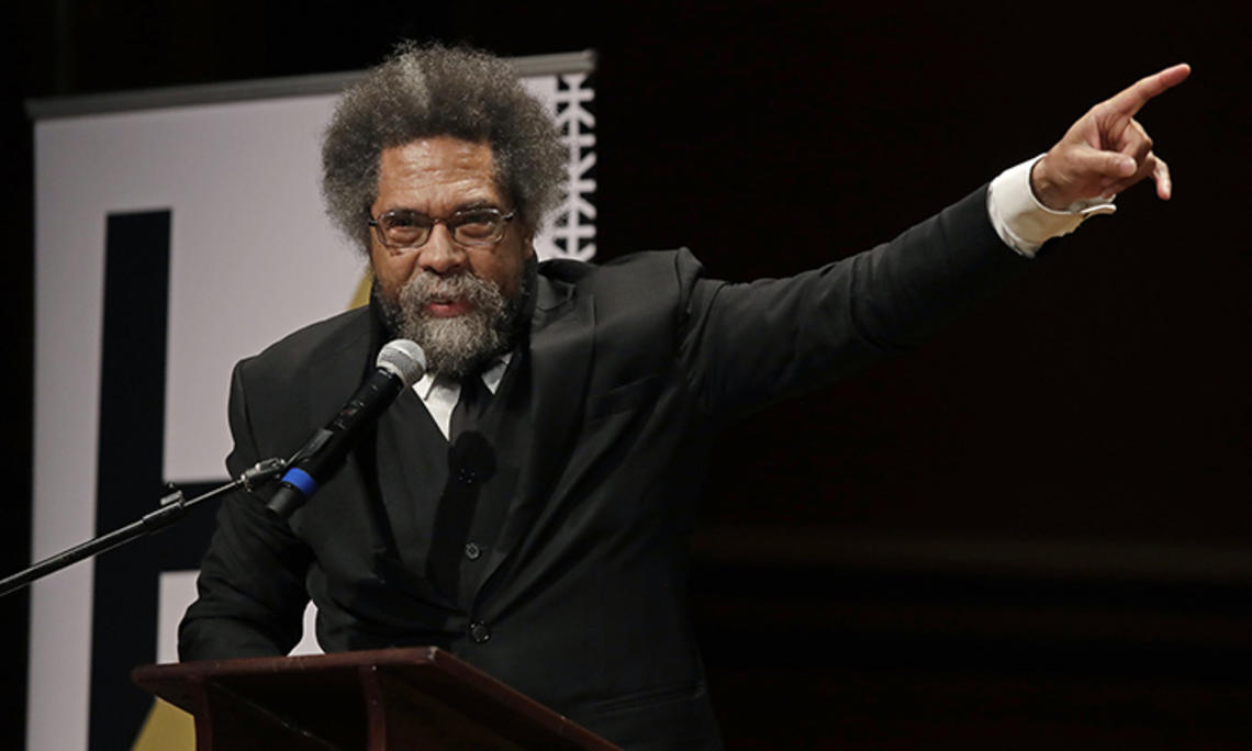 Cornel West speaks at Harvard when W.E.B. Dubois Medals were awarded in 2019 for contributions to Black history and culture