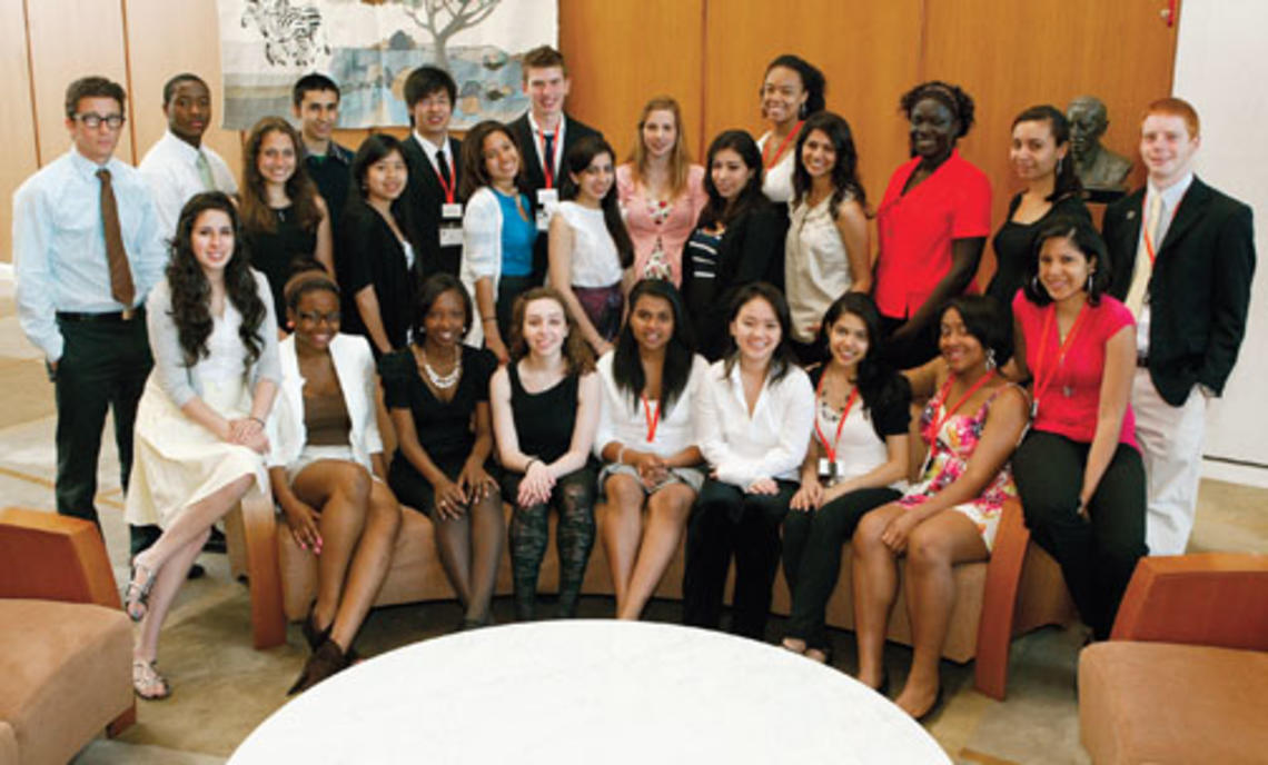 LIVE.AS_PPrize.jpg High-school students — winners of the Princeton Prize for Race Relations — presented their projects at a two-day symposium sponsored by the Class of 1966.