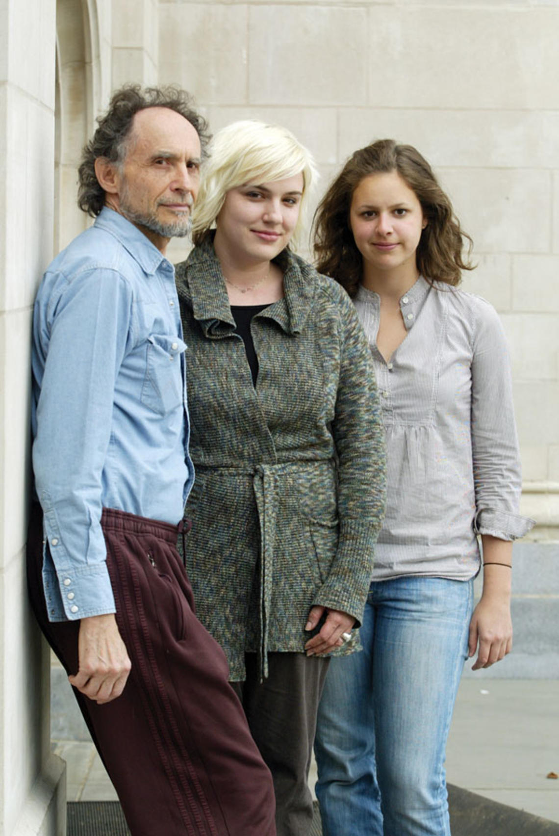 From left, Stephen Wangh, Kristin Dombek, and Katie Seaver ’10