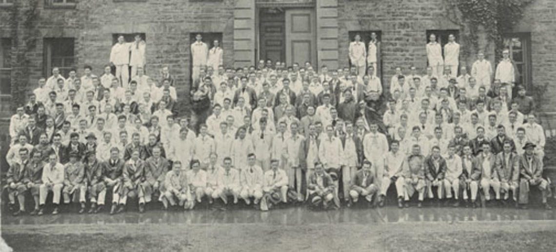 The Class of 1929 class photo, which appeared in The Nassau Herald.