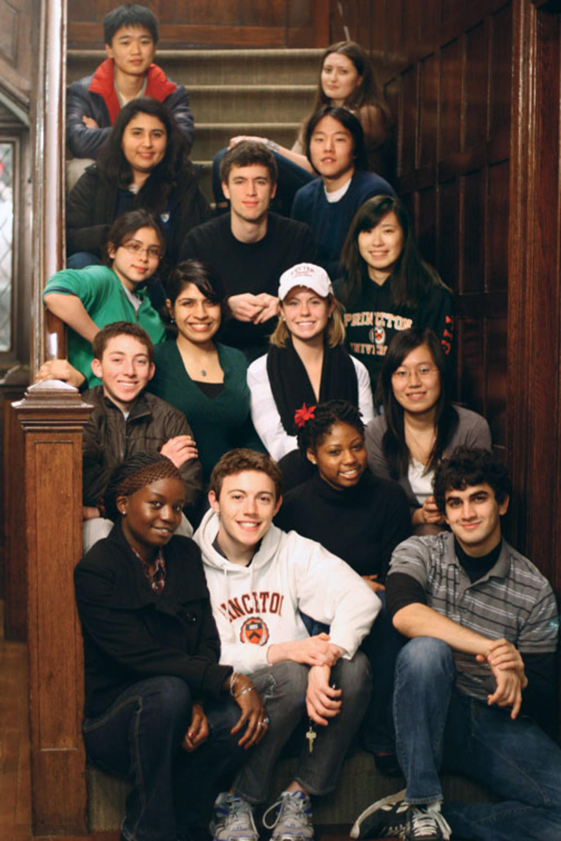 Participants in the third annual Halftime Retreat — “a midterm assessment” for sophomores.