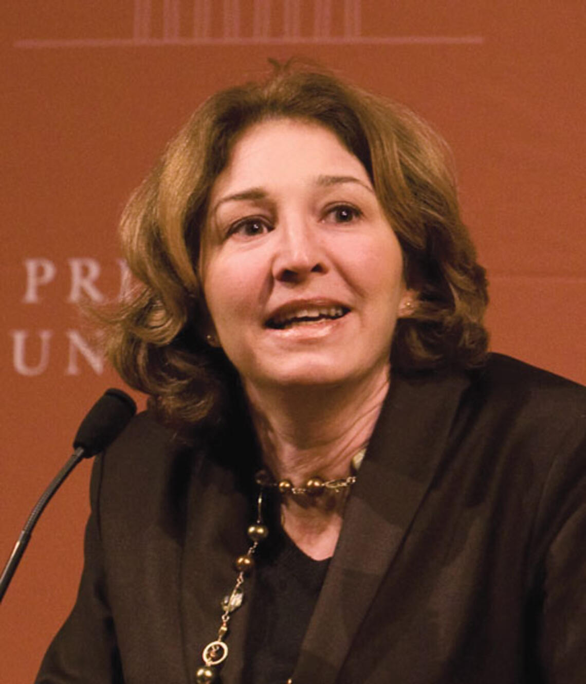 LIVE.NB_Slaughter.jpg “I have loved being dean of this extraordinary school,” said Anne-Marie Slaughter ’80, shown Jan. 20 before she notified faculty that she was resigning as dean of the Woodrow Wilson School.