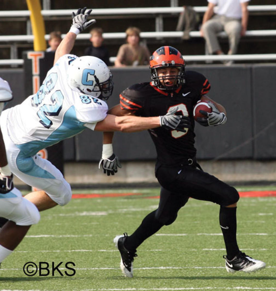 Cart Kelly ’10 returns a kick during Princeton’s Oct. 3 loss to Columbia