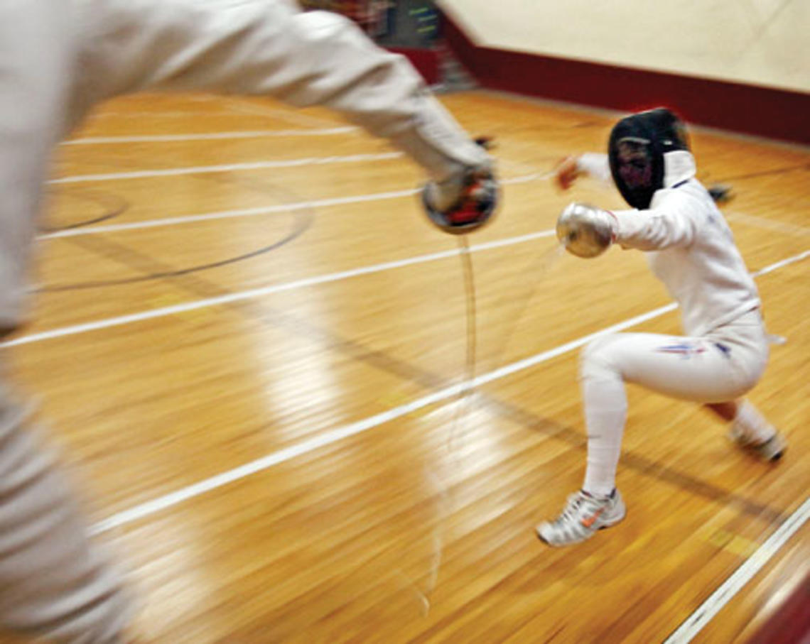 Women's epee star Susannah Scanlan '12 hopes to land a spot on the U.S. Olympic team.