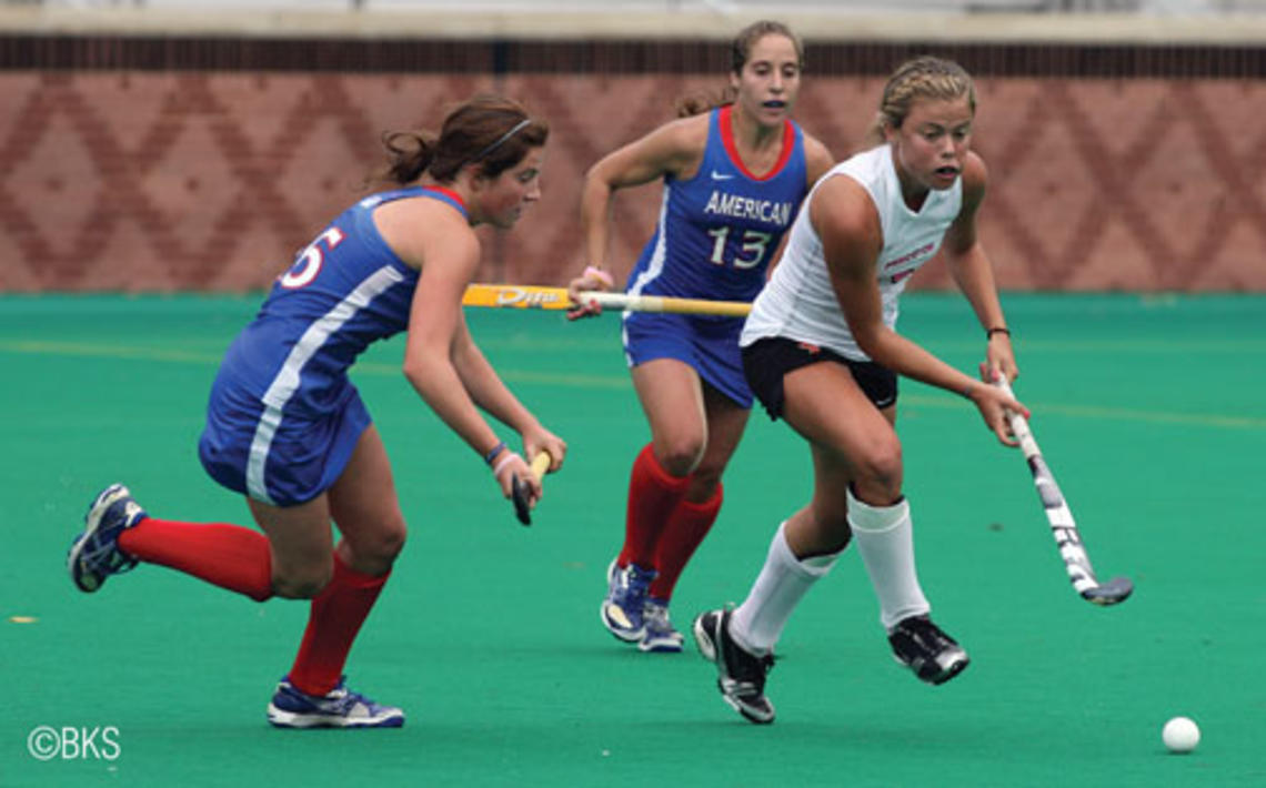 Through Oct. 10, Kat Sharkey ’12 led Division I with 20 goals.