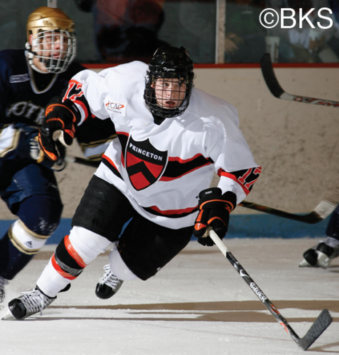 Kevin Kaiser ’10 assisted on one of Princeton's goals against Norte Dame Dec. 7