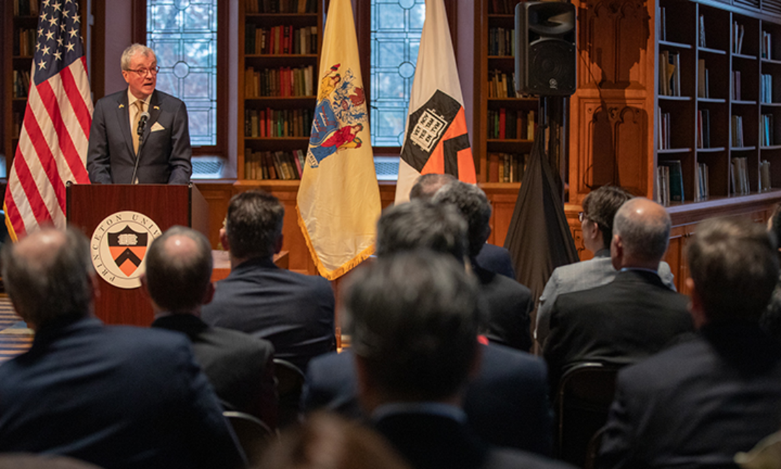 Gov. Murphy talks at Chancellor Green