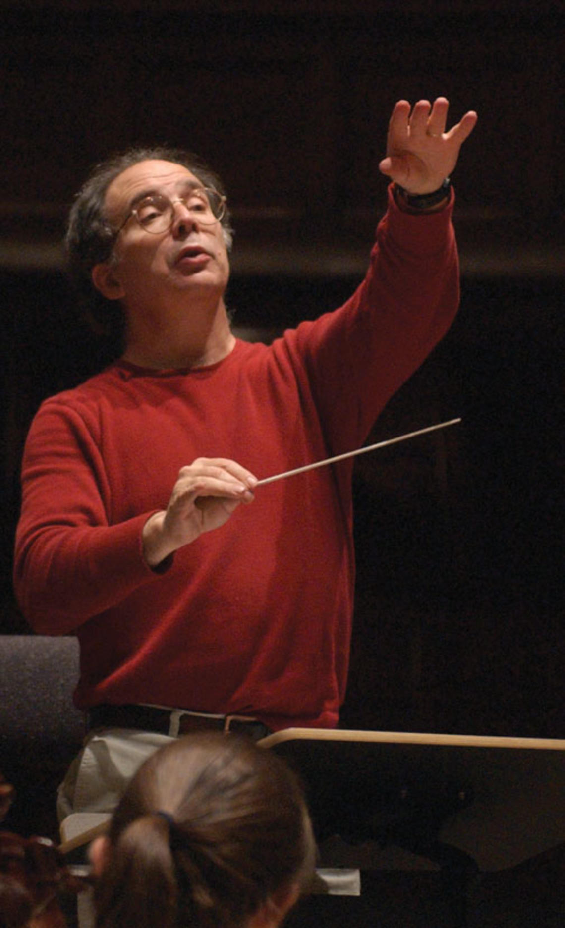 Michael Pratt conducts the Princeton University Orchestra.