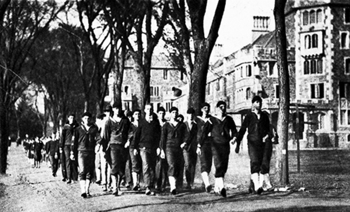 Princeton SATC 1918: boots on the ground.