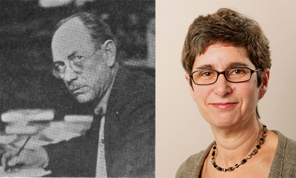 Norris-Marks.jpg PAW’s first editor, Ted Norris 1895 *1897, and Marilyn Marks *86, who retired as PAW’s editor in 2022.
