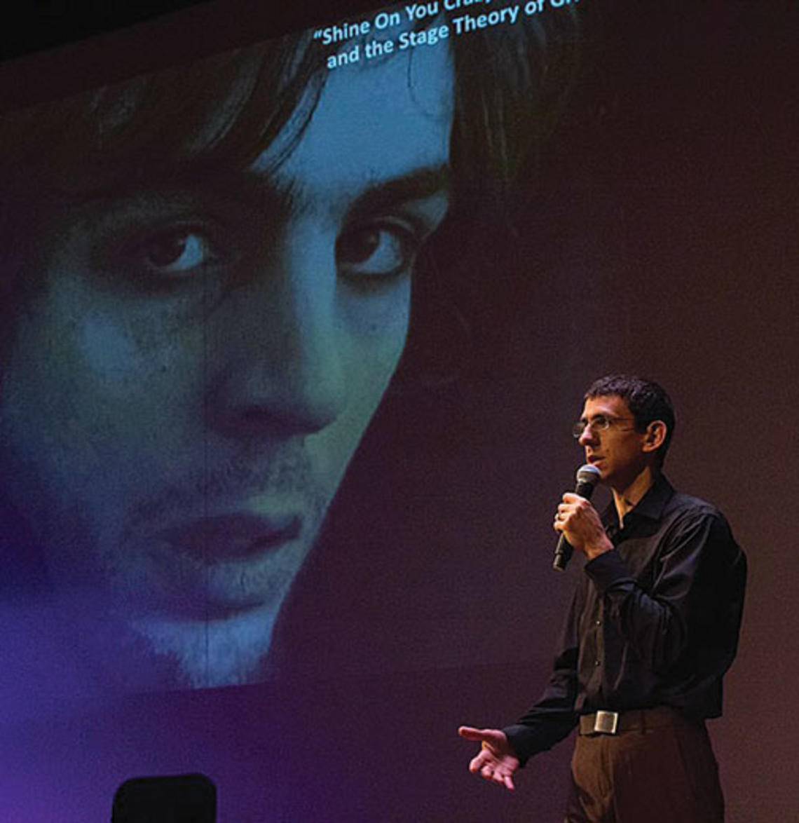 Gilad Cohen GS with an image of Pink Floyd’s Syd Barrett.