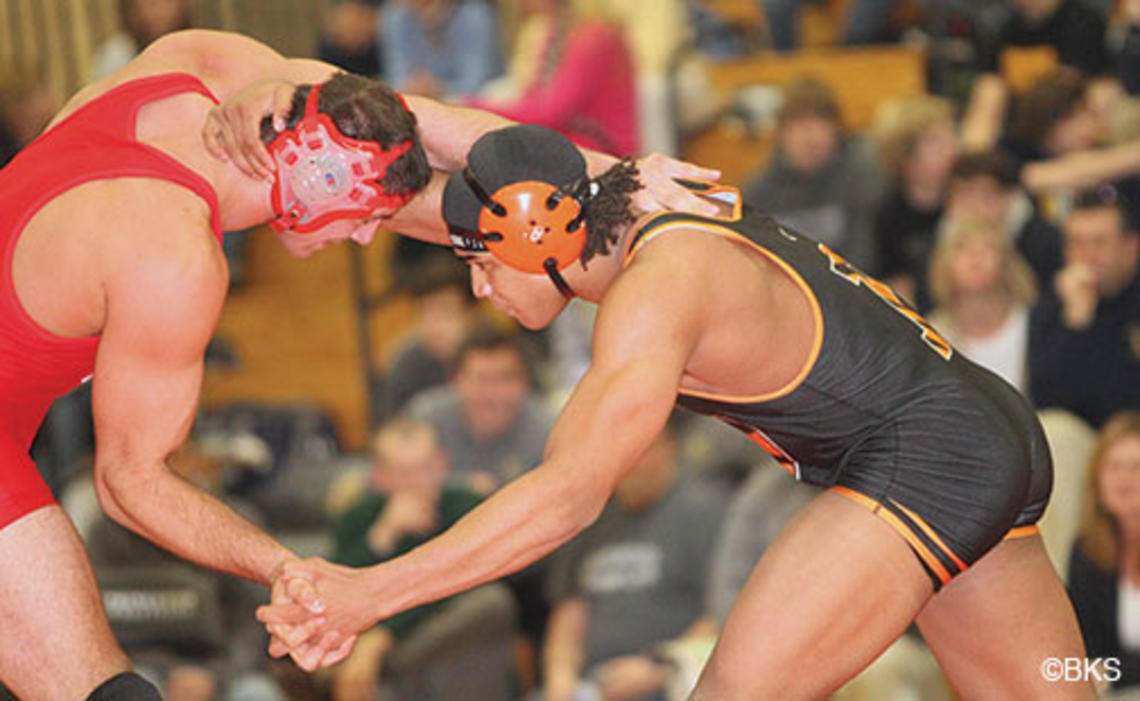 Abram Ayala ’16, right, won 23 matches this season for the resurgent Tigers.