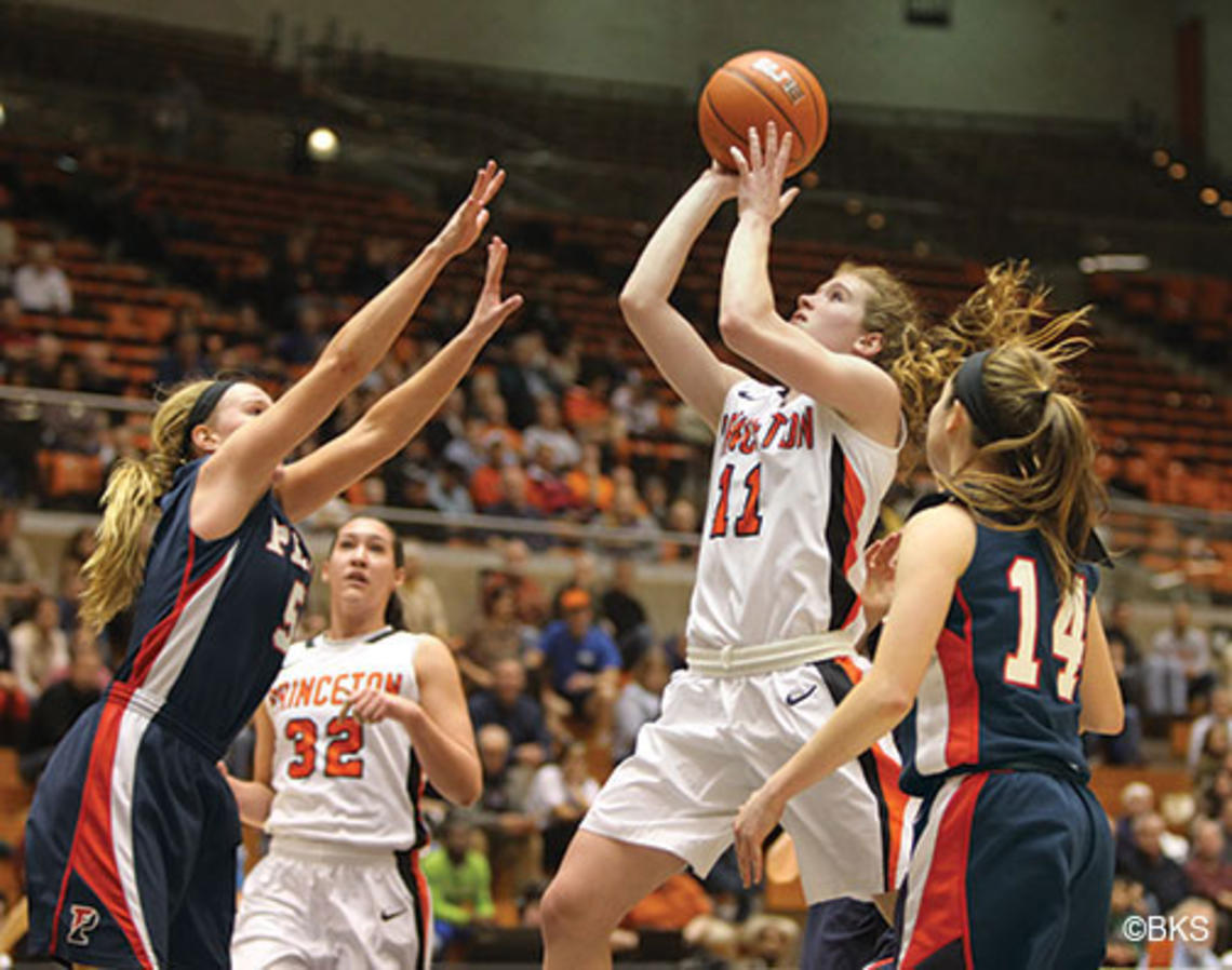 Blake Dietrick ’15 led Princeton with 14 points against Penn.