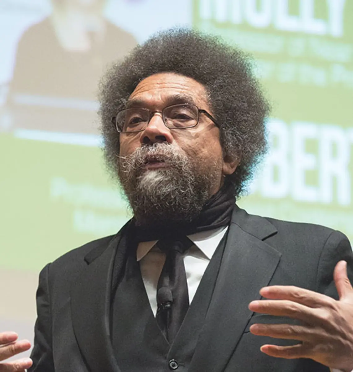 OTC-TimeToDivest_0008new.jpg Cornel West *80 speaks at a divestment event.