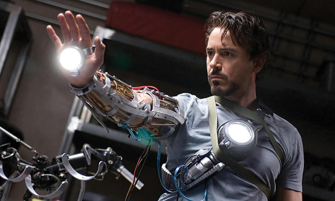 Marvel’s Iron Man, played by Robert Downey Jr.