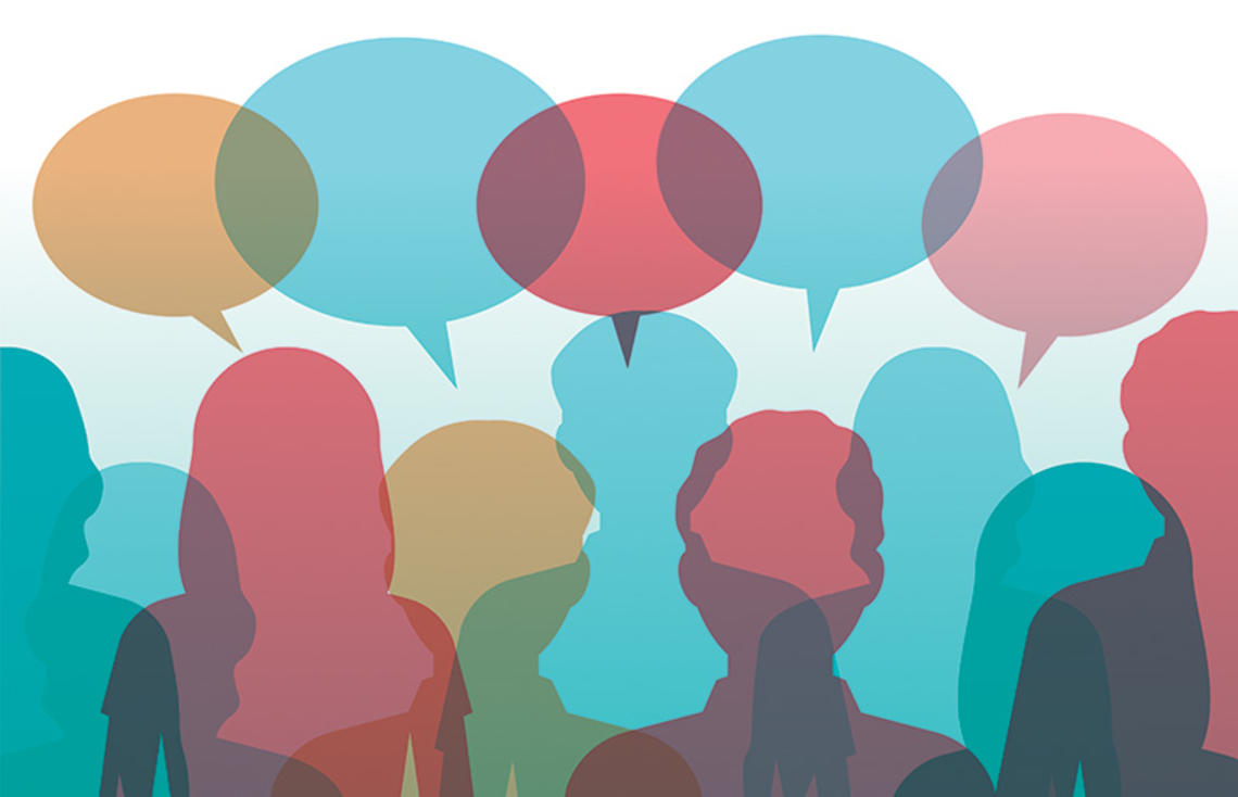 OTC_iStock-1399216490.jpg Graphic of silhouettes with speech bubbles