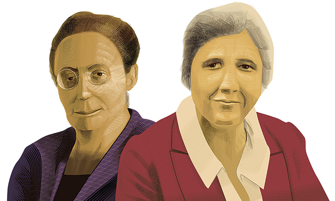 Emmy Noether and Anna Pell Wheeler